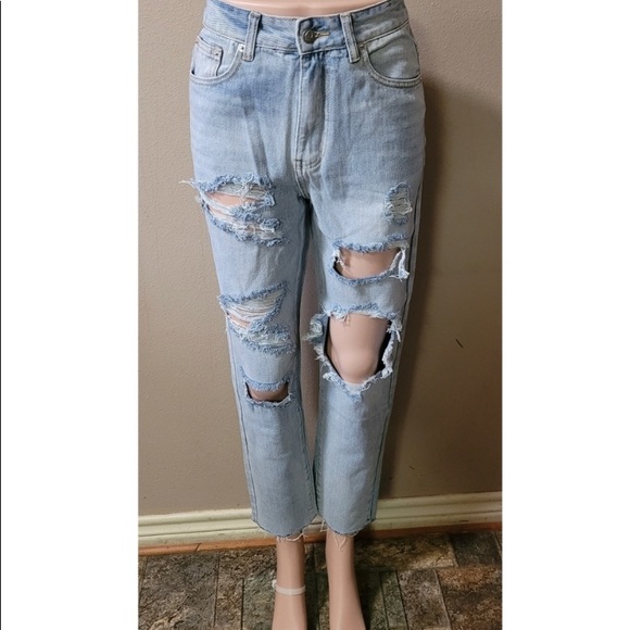 Nasty Gal school Day Distressed Jeans - Picture 13 of 14